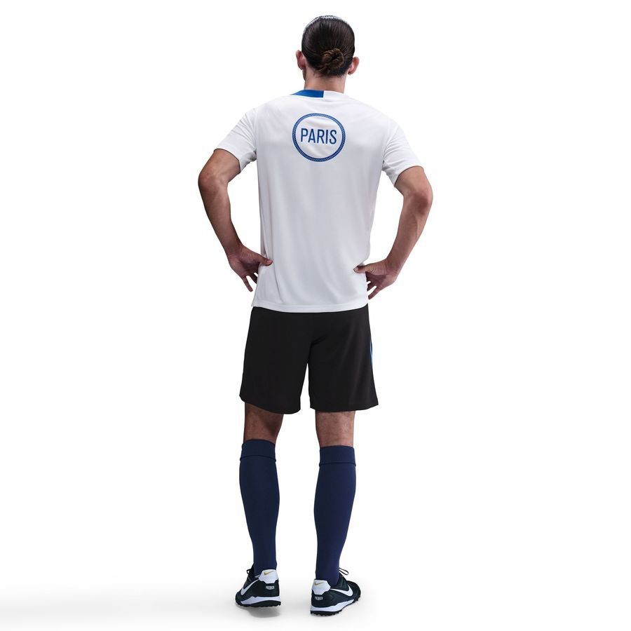 Paris Saint Germain Training Shorts Dri-FIT Strike 3rd - Black/Hyper Royal/Global Red - Men's-SoccerKits Hub | Buy Soccer Jerseys Online